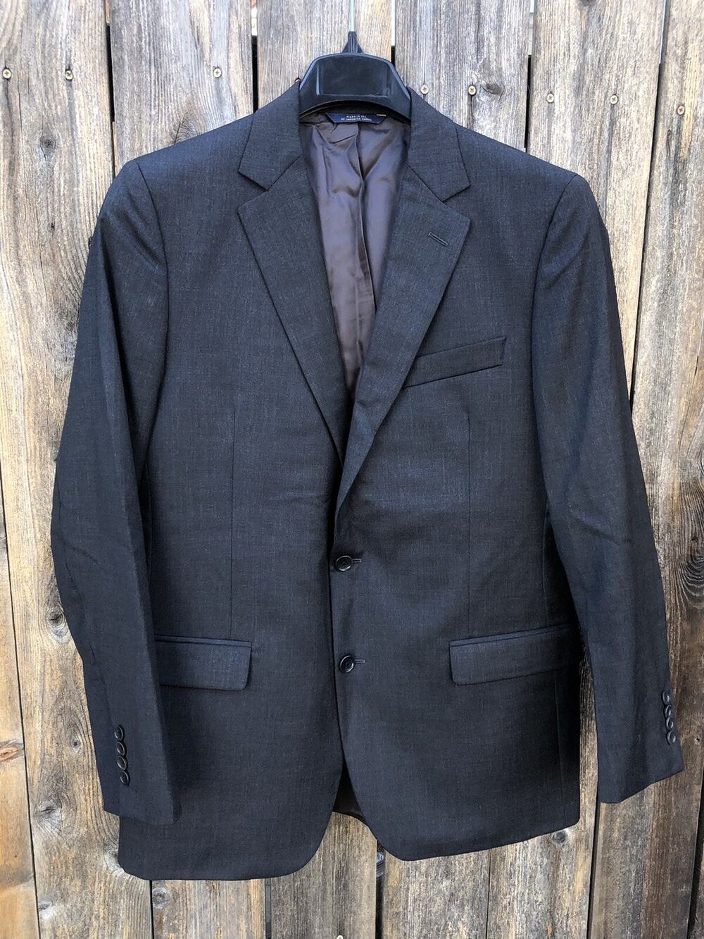 Brooks Brothers 1818 Fitzgerald Wool Blazer Grey Sz 41 R